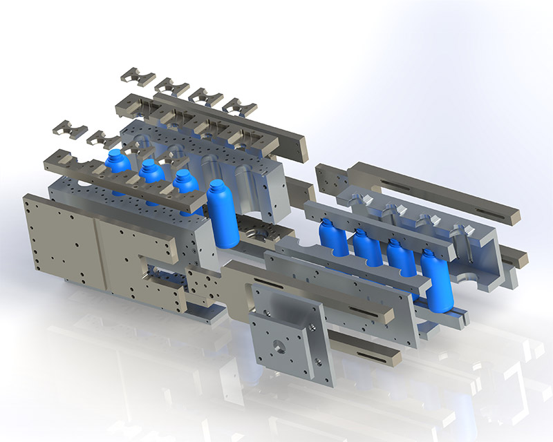 3MEKSAN blow mold for chemical packaging